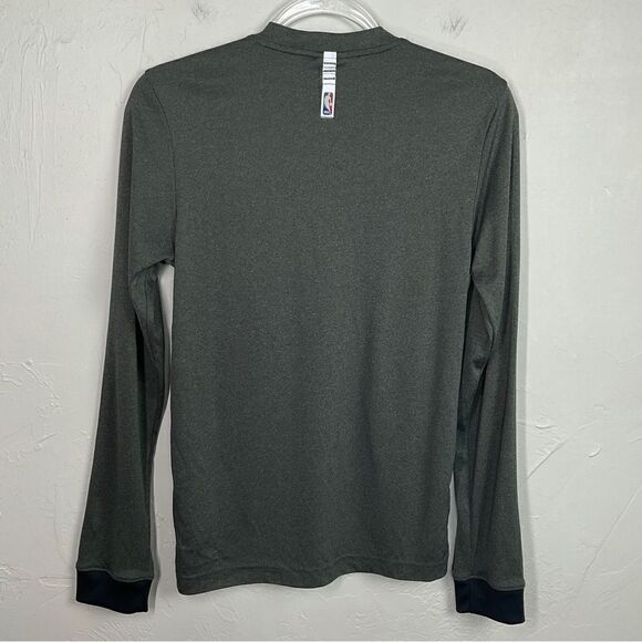 Adidas Heathered Gray Golden State Warriors Long Sleeve Top Small - Picture 4 of 7